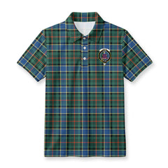 Ogilvie Hunting Ancient Tartan Crest Birdseye Mesh Polo Shirt