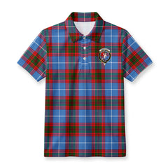 Pennycook Tartan Crest Birdseye Mesh Polo Shirt