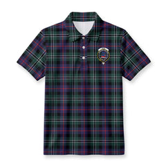 Rose Hunting Modern Tartan Crest Birdseye Mesh Polo Shirt