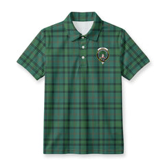 Ross Hunting Ancient Tartan Crest Birdseye Mesh Polo Shirt