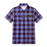 Rutherford Tartan Crest Birdseye Mesh Polo Shirt