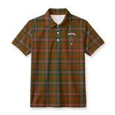 Scott Brown Modern Tartan Crest Birdseye Mesh Polo Shirt