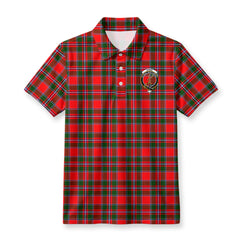 Spens (or Spence) Tartan Crest Birdseye Mesh Polo Shirt