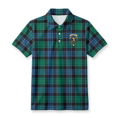 Stewart Old Ancient Tartan Crest Birdseye Mesh Polo Shirt