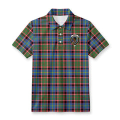 Stirling (of Keir) Tartan Crest Birdseye Mesh Polo Shirt