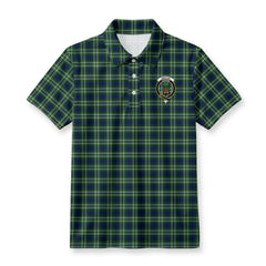 Swinton Tartan Crest Birdseye Mesh Polo Shirt