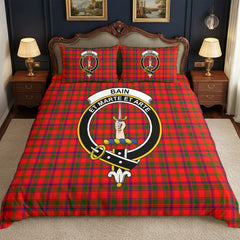 Bain Tartan Crest Bedding Set