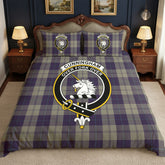 Cunningham Dress Blue Dancers Tartan Crest Bedding Set