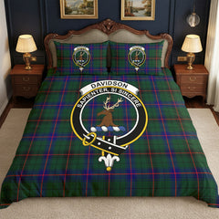 Davidson Modern Tartan Crest Bedding Set
