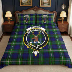 Forbes Modern Tartan Crest Bedding Set