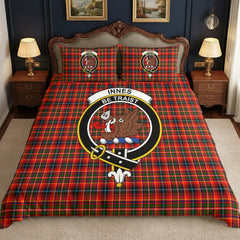 Innes Modern Tartan Crest Bedding Set