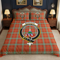 Morrison Red Ancient Tartan Crest Bedding Set