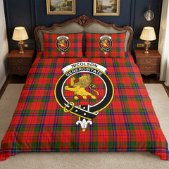 Nicolson Modern Tartan Crest Bedding Set