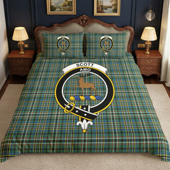 Scott Green Ancient Tartan Crest Bedding Set