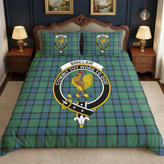 Sinclair Hunting Ancient Tartan Crest Bedding Set