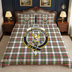 Stewart Dress Modern Tartan Crest Bedding Set