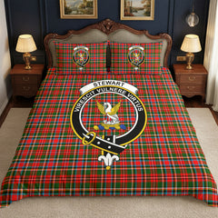 Stewart Royal Tartan Crest Bedding Set