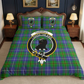 Turnbull Hunting Tartan Crest Bedding Set