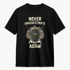 Adam Tartan Crest 2D T-shirt - Never Underestimate Style