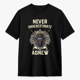 Agnew Modern Tartan Crest 2D T-shirt - Never Underestimate Style