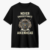 Aikenhead Tartan Crest 2D T-shirt - Never Underestimate Style