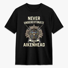 Aikenhead Tartan Crest 2D T-shirt - Never Underestimate Style