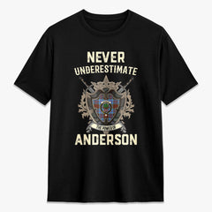 Anderson Modern Tartan Crest 2D T-shirt - Never Underestimate Style