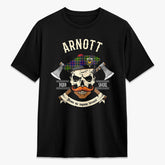 Arnott Tartan Crest 2D T-shirt - Alba Skull Style