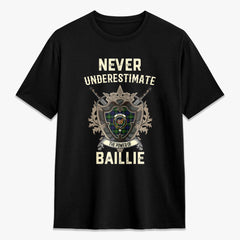 Baillie Tartan Crest 2D T-shirt - Never Underestimate Style