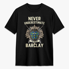 Barclay Hunting Ancient Tartan Crest 2D T-shirt - Never Underestimate Style