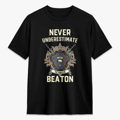 Beaton Ancient Tartan Crest 2D T-shirt - Never Underestimate Style