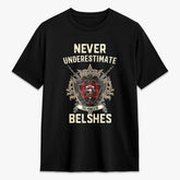 Belshes Tartan Crest 2D T-shirt - Never Underestimate Style