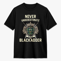 Blackadder Tartan Crest 2D T-shirt - Never Underestimate Style