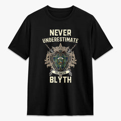Blyth Tartan Crest 2D T-shirt - Never Underestimate Style