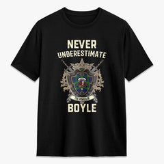 Boyle Tartan Crest 2D T-shirt - Never Underestimate Style