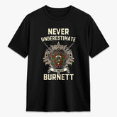 Burnett Tartan Crest 2D T-shirt - Never Underestimate Style
