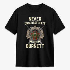 Burnett Tartan Crest 2D T-shirt - Never Underestimate Style