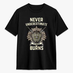 Burns Check Tartan Crest 2D T-shirt - Never Underestimate Style