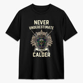 Calder Tartan Crest 2D T-shirt - Never Underestimate Style