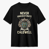 Caldwell Tartan Crest 2D T-shirt - Never Underestimate Style