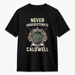 Caldwell Tartan Crest 2D T-shirt - Never Underestimate Style