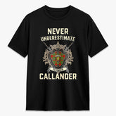Callander Tartan Crest 2D T-shirt - Never Underestimate Style