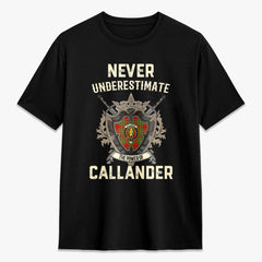 Callander Tartan Crest 2D T-shirt - Never Underestimate Style