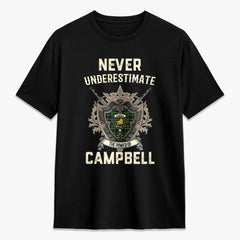 Campbell of Breadalbane Modern Tartan Crest 2D T-shirt - Never Underestimate Style