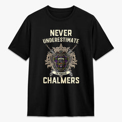 Chalmers Tartan Crest 2D T-shirt - Never Underestimate Style