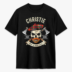 Christie Tartan Crest 2D T-shirt - Alba Skull Style