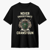 Cranstoun Tartan Crest 2D T-shirt - Never Underestimate Style