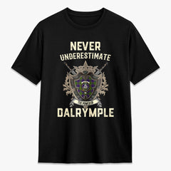 Dalrymple Tartan Crest 2D T-shirt - Never Underestimate Style