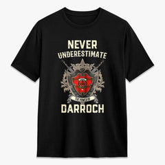 Darroch (Gourock) Tartan Crest 2D T-shirt - Never Underestimate Style