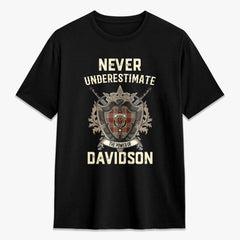 Davidson Dress Dancers Tartan Crest 2D T-shirt - Never Underestimate Style